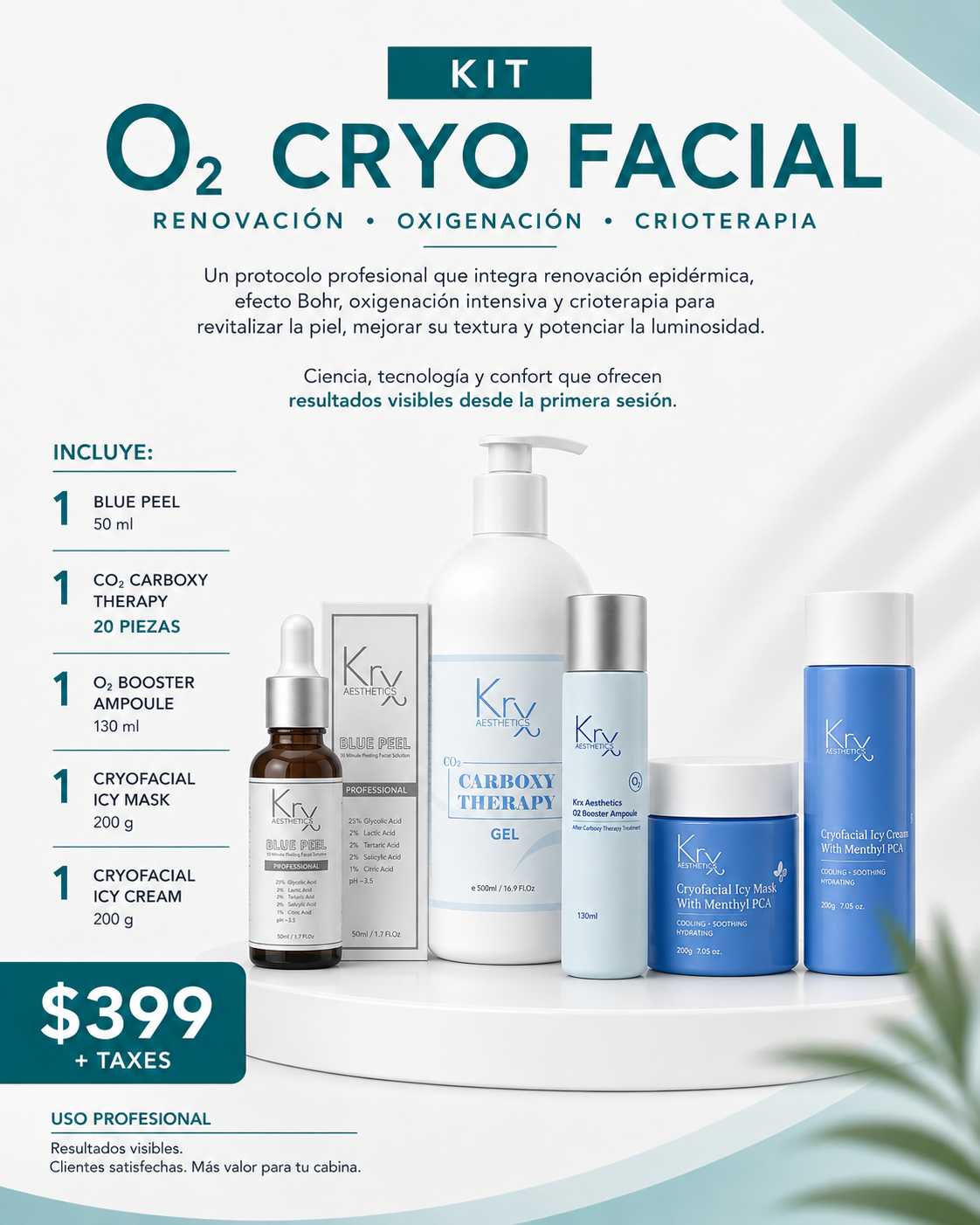 KIT O2 CRYO FACIAL