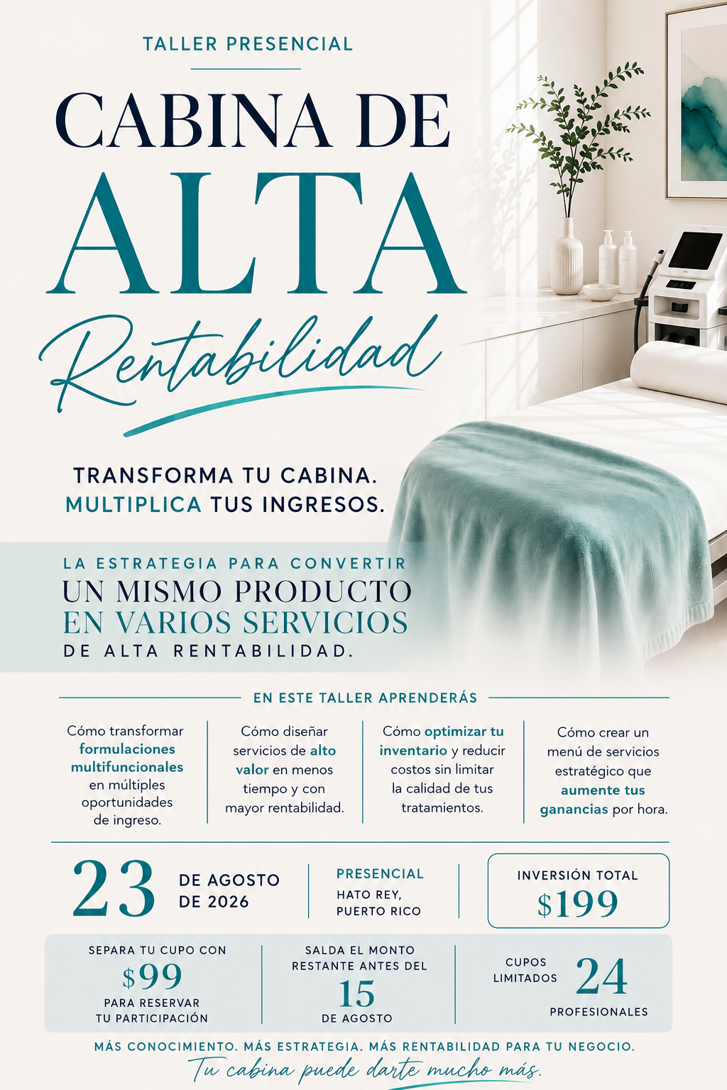 TALLER CABINA DE ALTA RENTABILIDAD • DEPOSITO