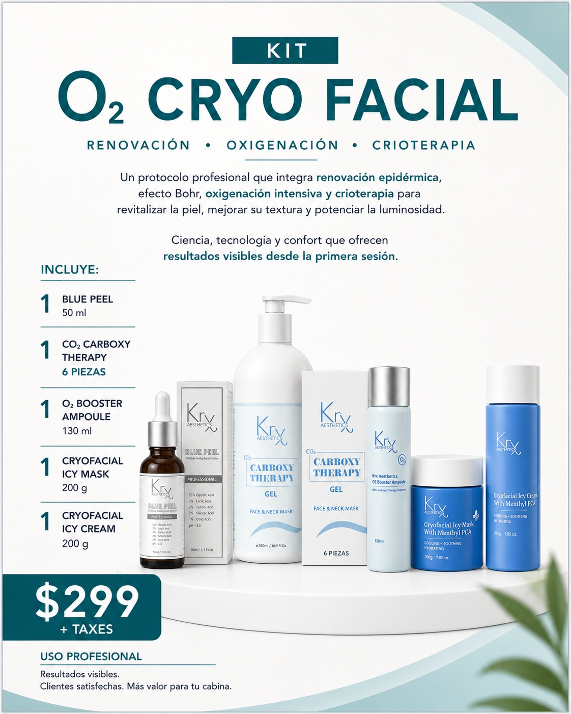 KIT O2 CRYO FACIAL