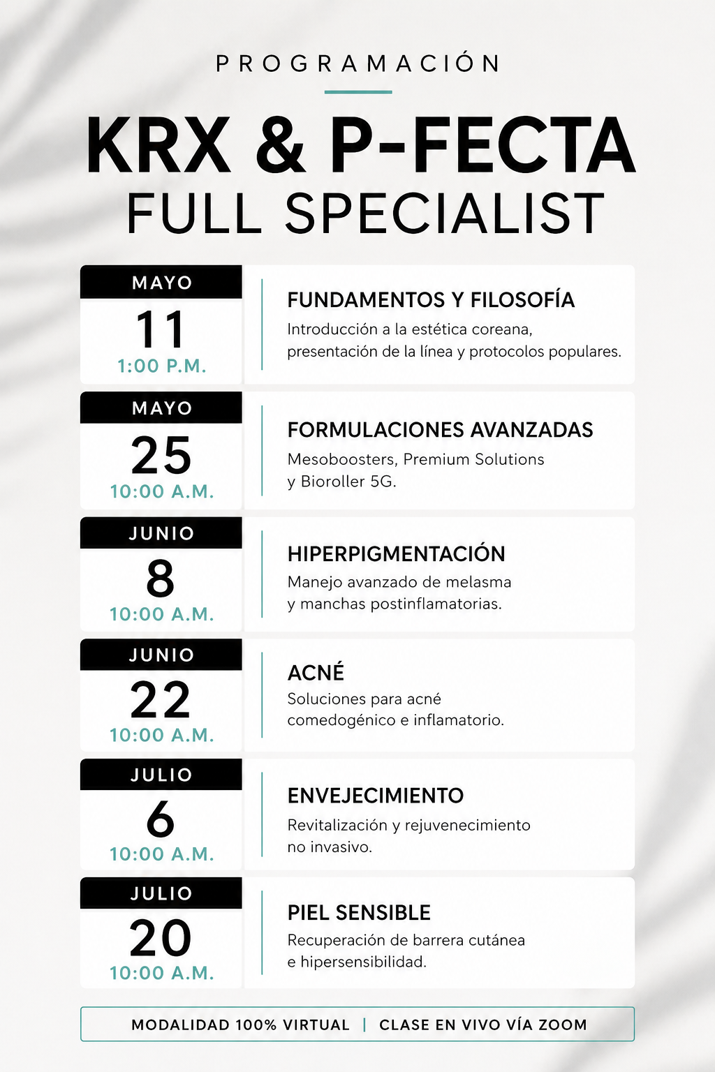 CERTIFICACIÓN KRX AESTHETICS & PFECT-A FULL SPECIALIST